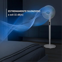 Rowenta Turbo Silence Extreme +, stojanový ventilátor s 16 rychlostmi a 3 automatickými režimy, tichý ventilátor s technologií E